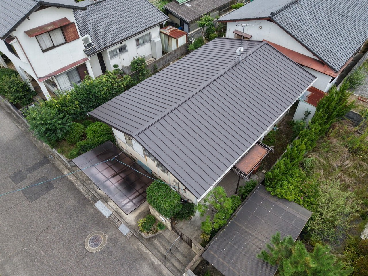 たてハゼ葺き　施工後
